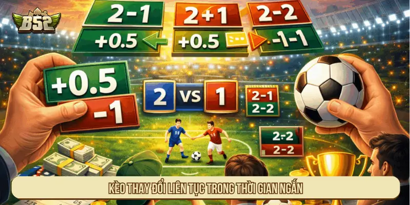 Những Loại Kèo Nào Không Nên Cược Để Tránh Thua Tiền Kèo thay đổi liên tục trong thời gian ngắn